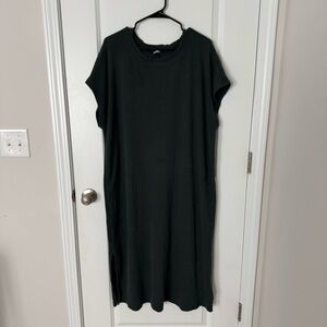 Old Navy Rib Knit Sweater Dress Dark Green Plus Size XXL 2XL